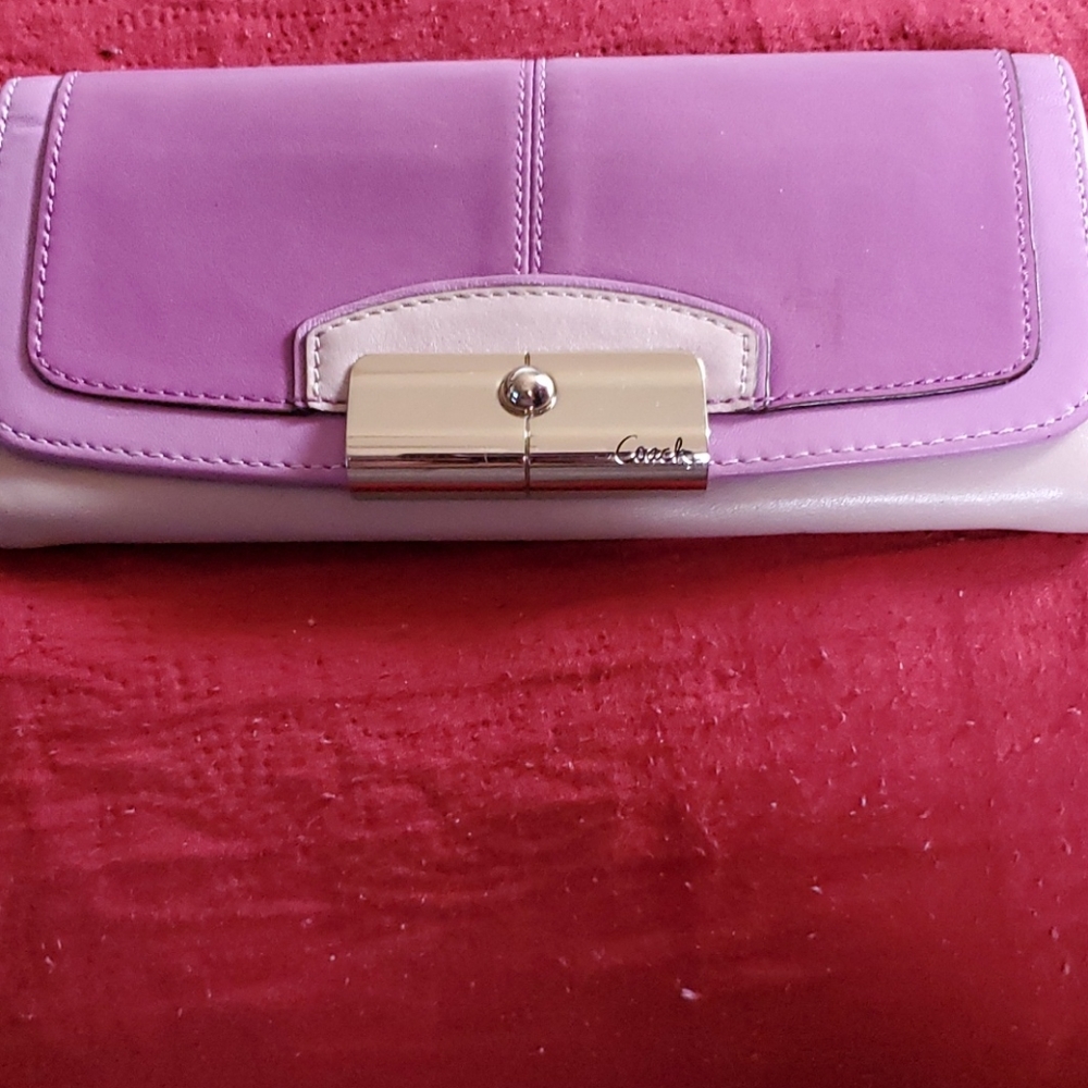 Lavender Coach wallet